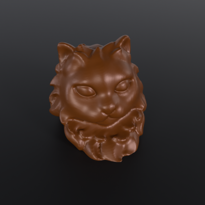 Custom Chocolate Cat Mold for Chef Yann Nury