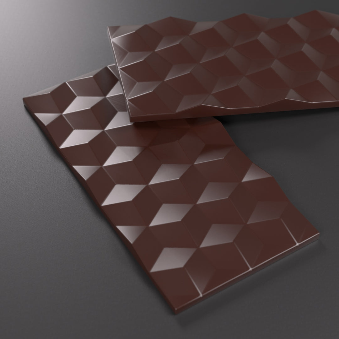Premium Polycarbonate Chocolate Bar Mold Geometric