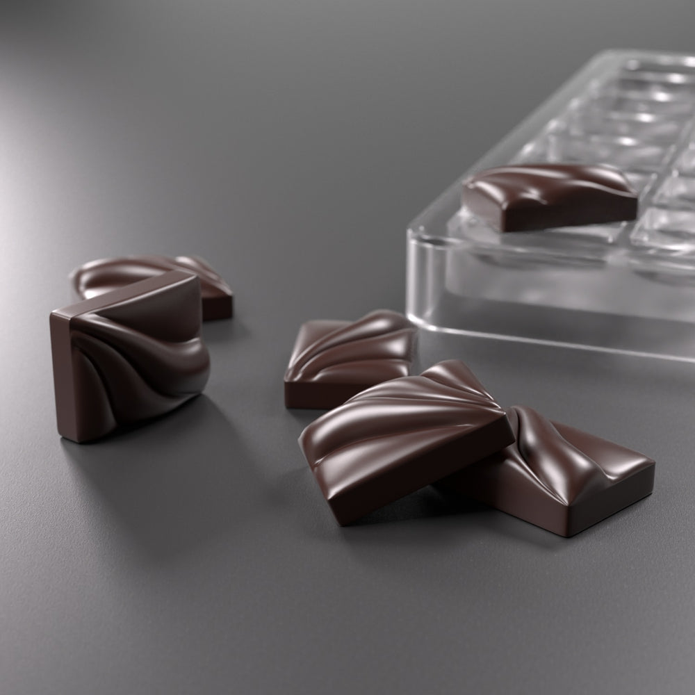 floral designed custom chocolat molds