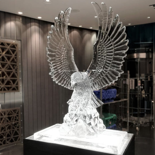 giant custom ice sculpture