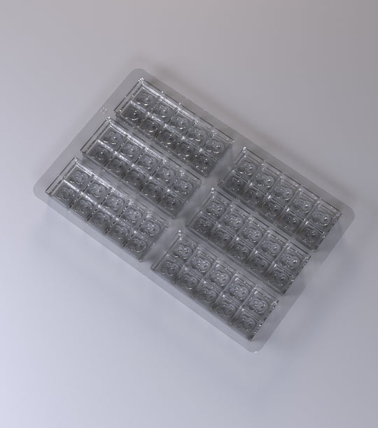 🍫 Chocolate Bar Polycarbonate Mold - 6 Cavities