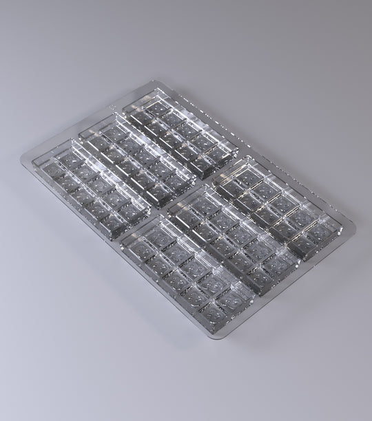 🍫 Chocolate Bar Polycarbonate Mold - 6 Cavities
