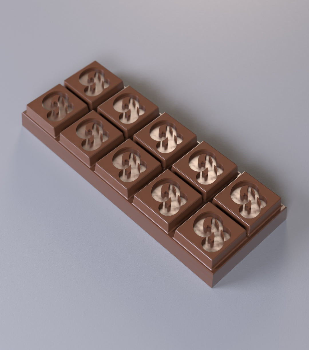 🍫 Chocolate Bar Silicone Mold - 6 Cavities