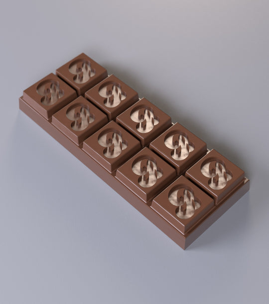 🍫 Chocolate Bar Silicone Mold - 6 Cavities