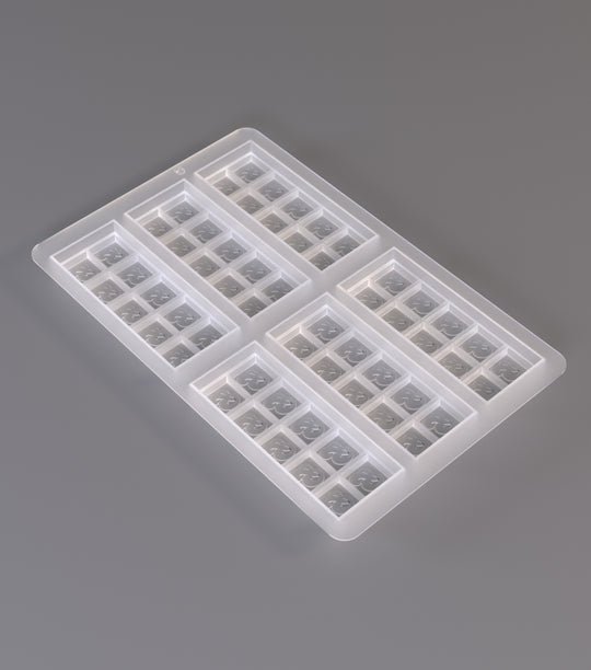 🍫 Chocolate Bar Silicone Mold - 6 Cavities