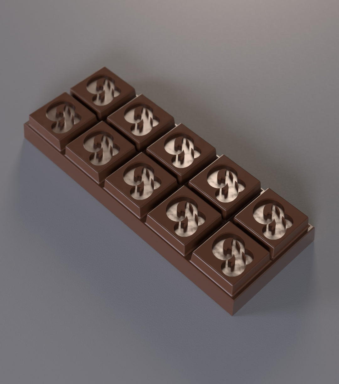 🍫 Chocolate Bar Silicone Mold - 6 Cavities