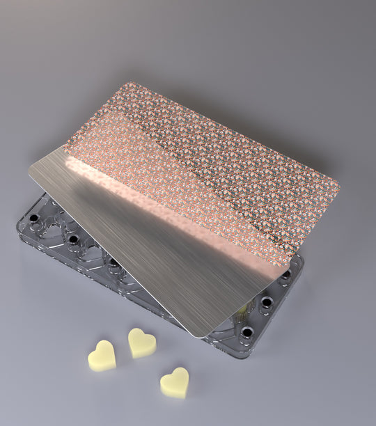 🍫 Heart Transfer Sheet Tray w/ lid