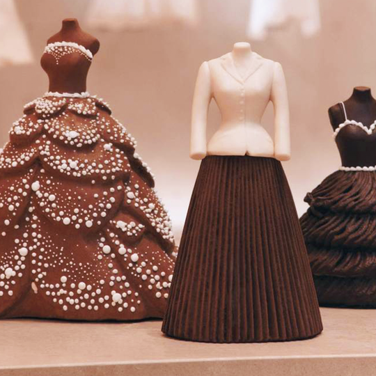 dior dresses custom chocolate molds