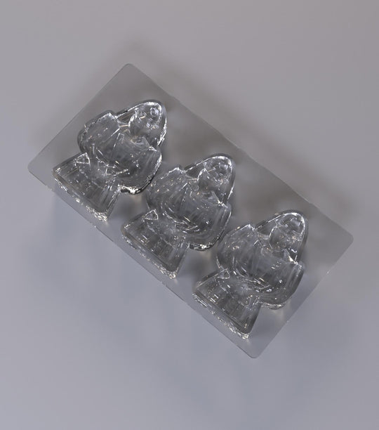 🍫 Chocolate Figurine Polycarbonate Mold - 3 Cavities
