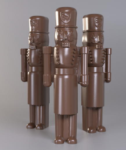 🍫 Chocolate Nutcracker Polycarbonate Mold